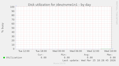 Disk utilization for /dev/nvme1n1